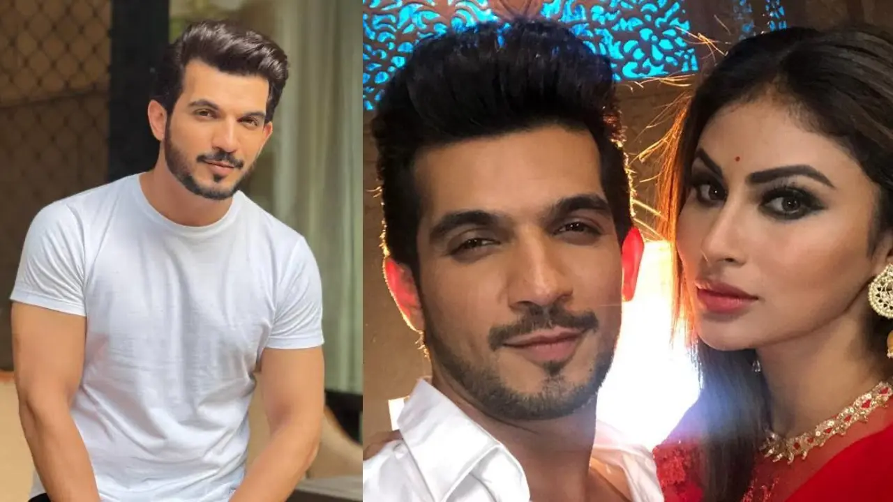 Arjun Bijlani and Mouni Roy. Pics via X